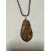 Petrified wood pendant, Oregon, hand wrapped bail Prehistoric Online