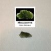 A beautiful specimen of Moldavite,a tektite from Eastern Europe