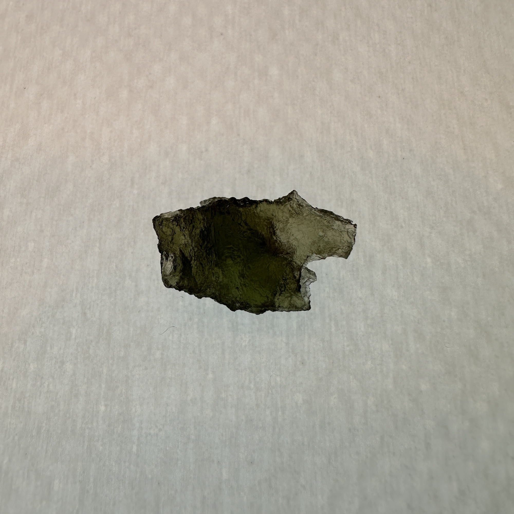 Amazing high grade moldavite meteoritic glass Tektite. Exceptional clarity and color