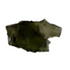 A deep green Moldavite mineral from Eastern Europe. This tektite is getting rarer and rarer