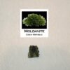 This deep green translucent, Moldavite is a meteorite obsidian found only in the Czech Republic