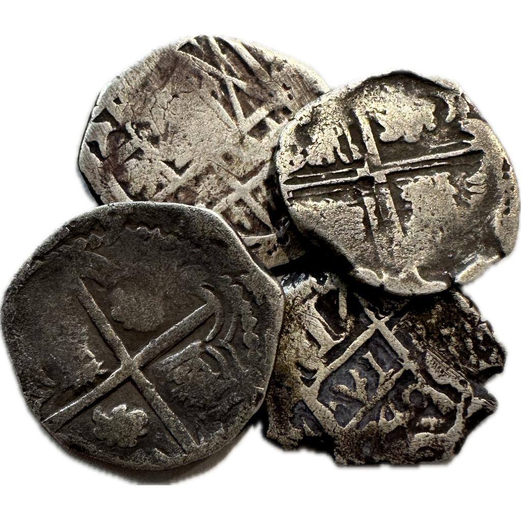 1 Reale silver shipwreck spanish coins, 1600s