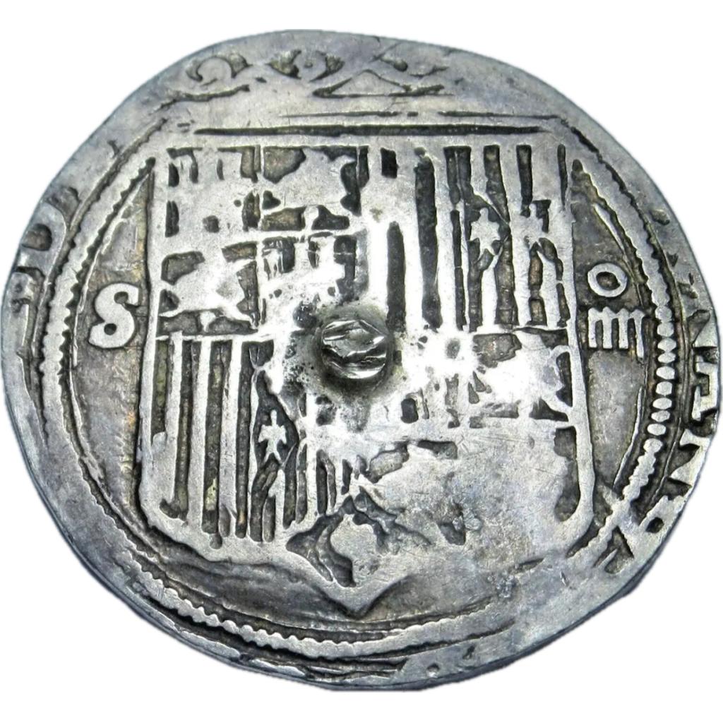4 Reale Shipwreck silver coin, Columbus coin 1400s