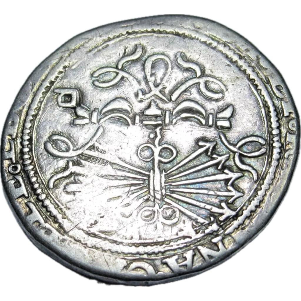 columbus coin, 1400s, 4 reale silver cob