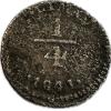 Shipwreck Silver coin, 1/4 Reale Cob, Tiny but detailed, 1841 Prehistoric Online