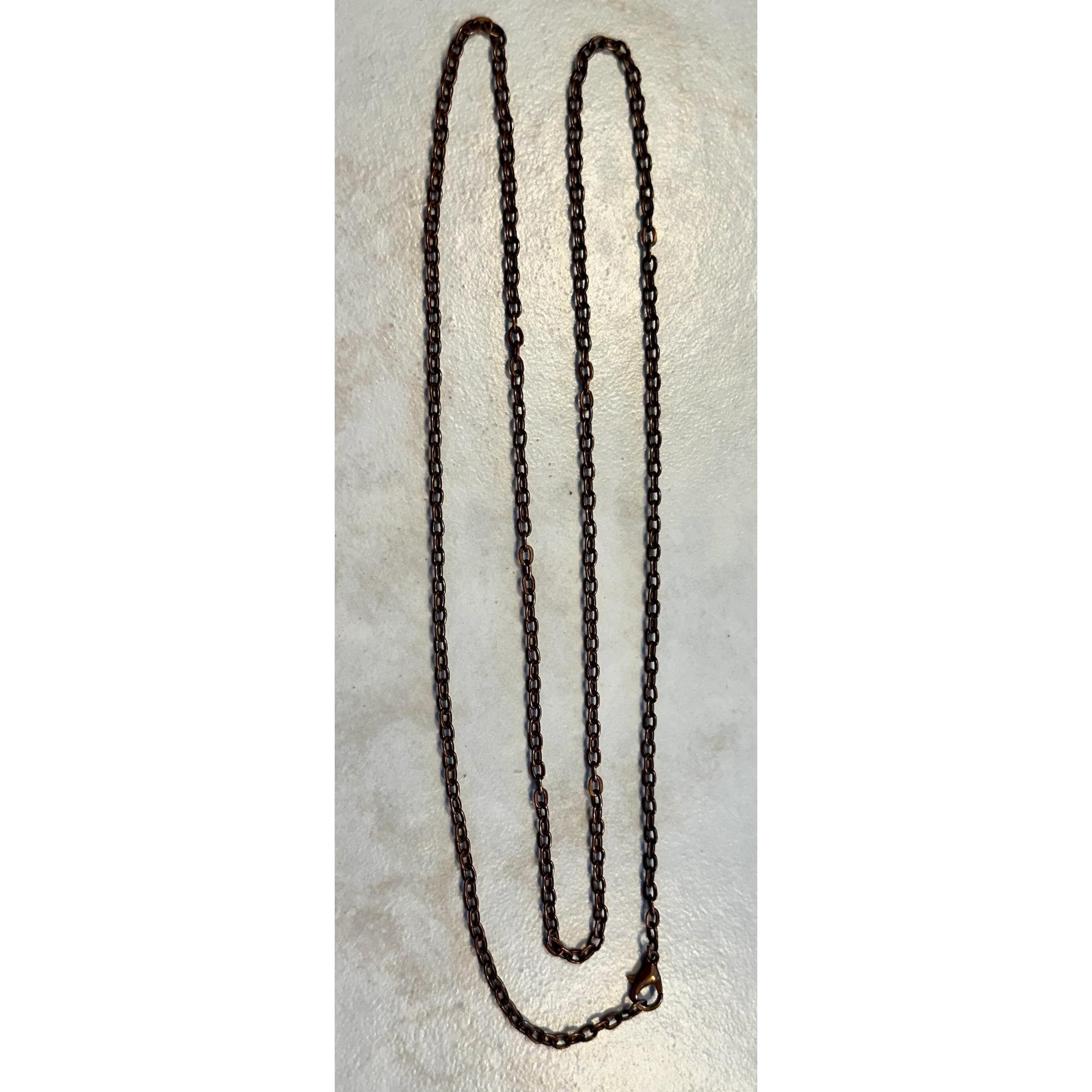 Megalodon Pendant, copper wire, green hue enamel Prehistoric Online