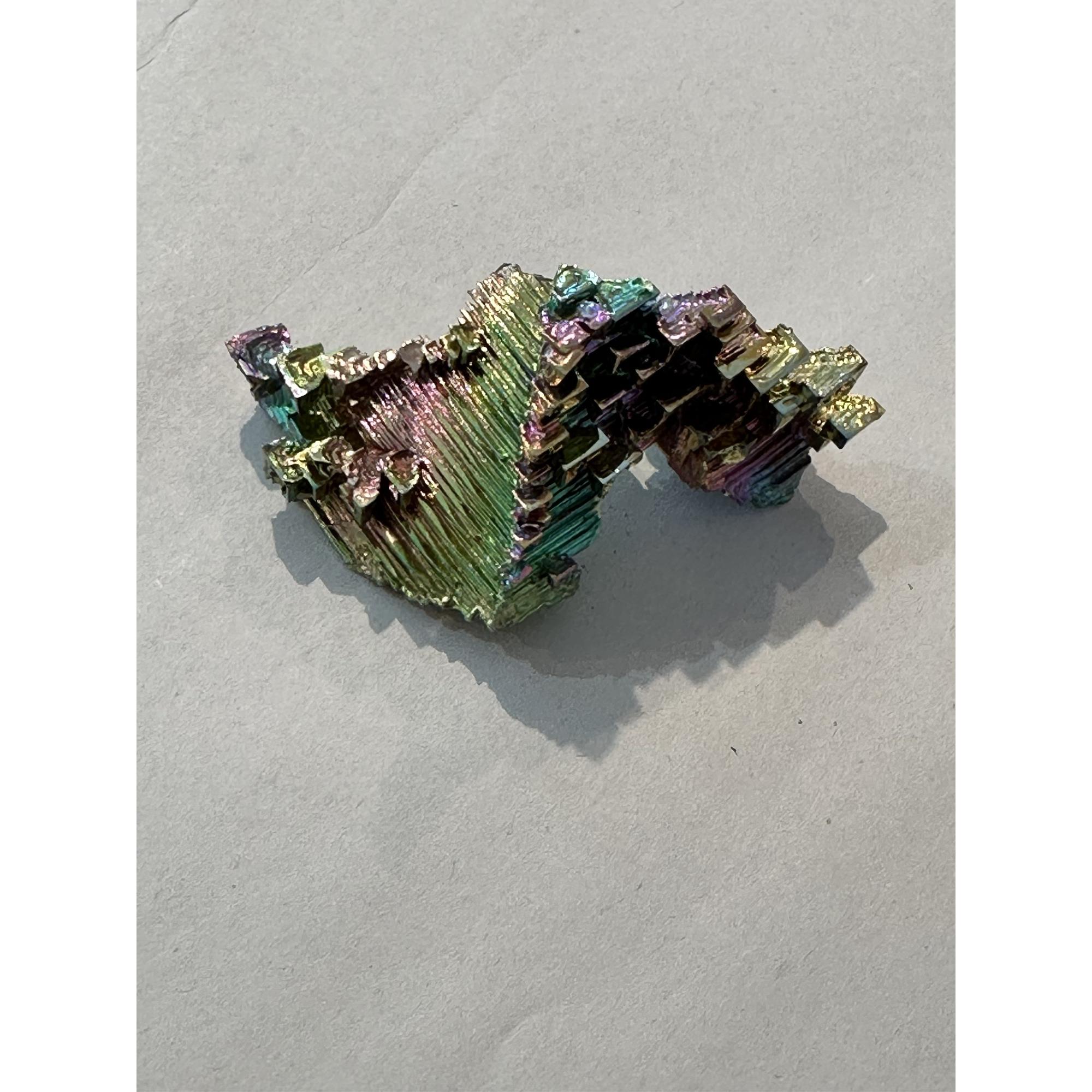Bismuth, Bi on Periodic table, Unusual shape, great color Prehistoric Online