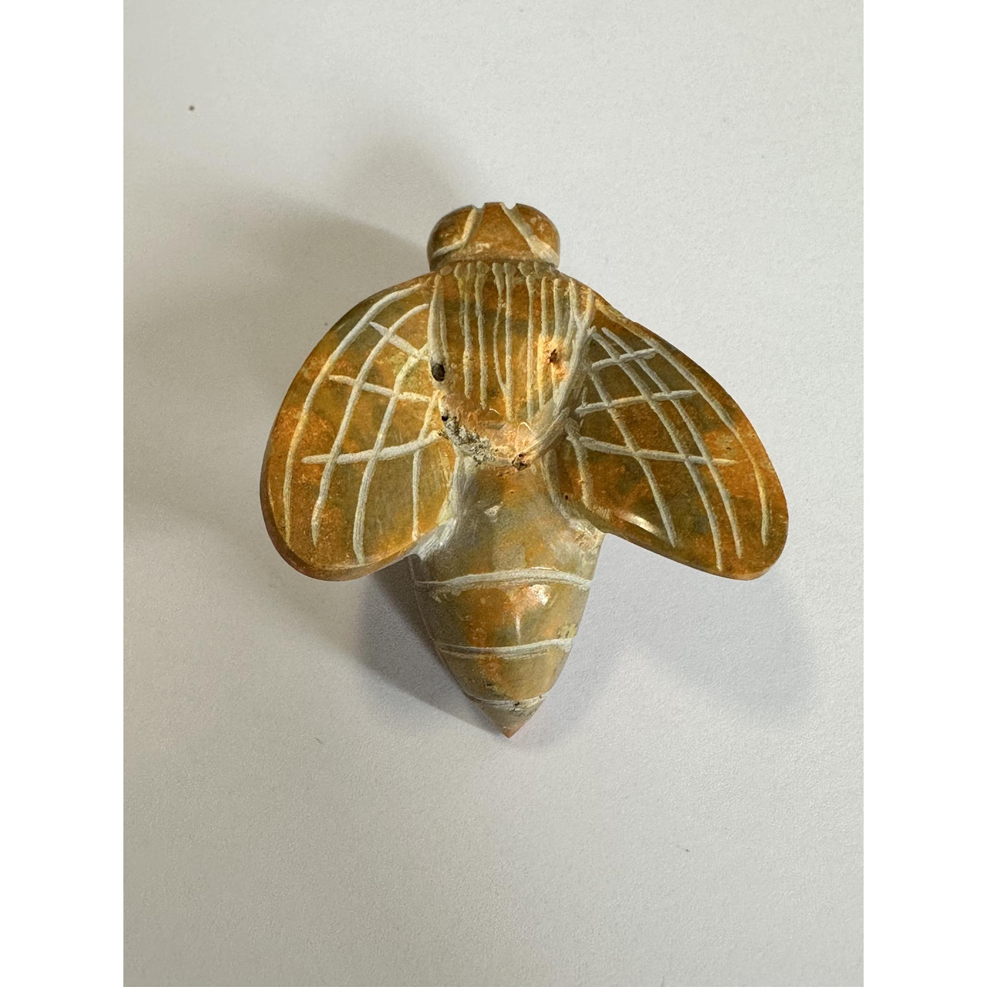 Bumblebee Jasper carved Bee, beautifully detailed Prehistoric Online