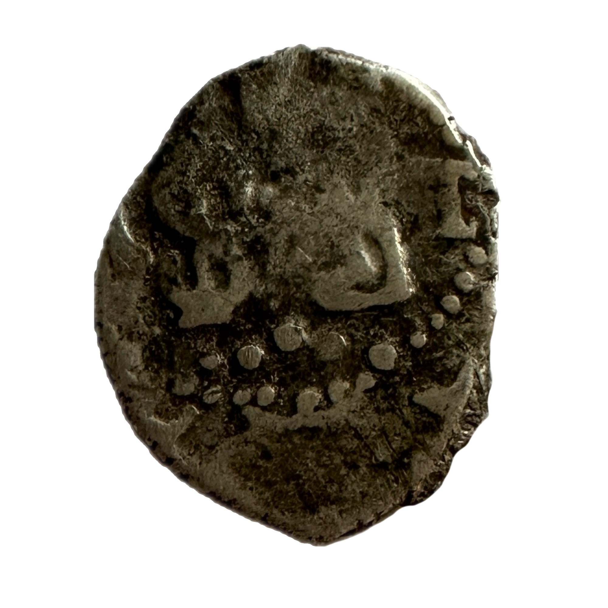 Shipwreck Silver coin, 1/2 Reale Cob Prehistoric Online