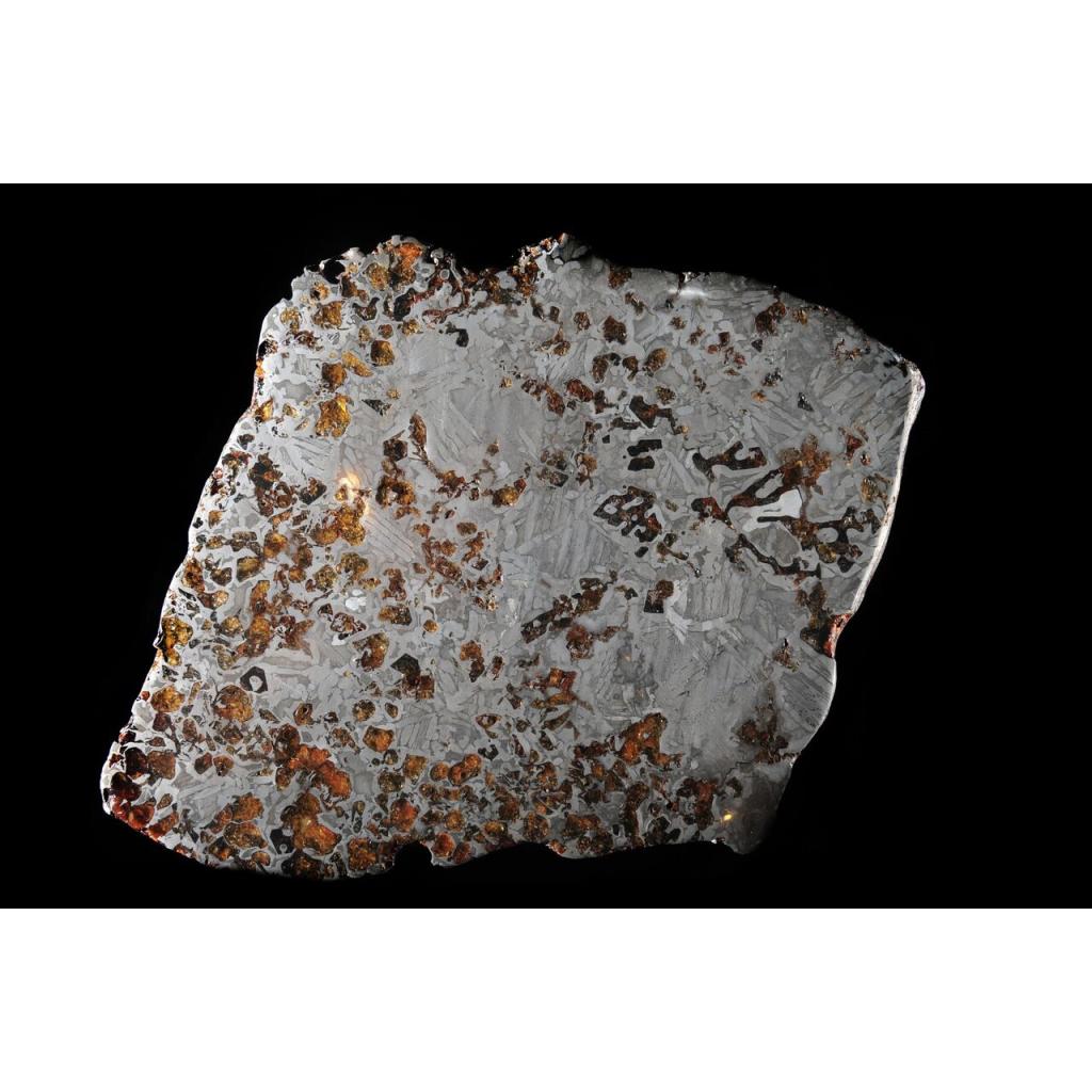 Pallasite meteorite ring, Sericho, Africa, Sterling Silver Prehistoric Online