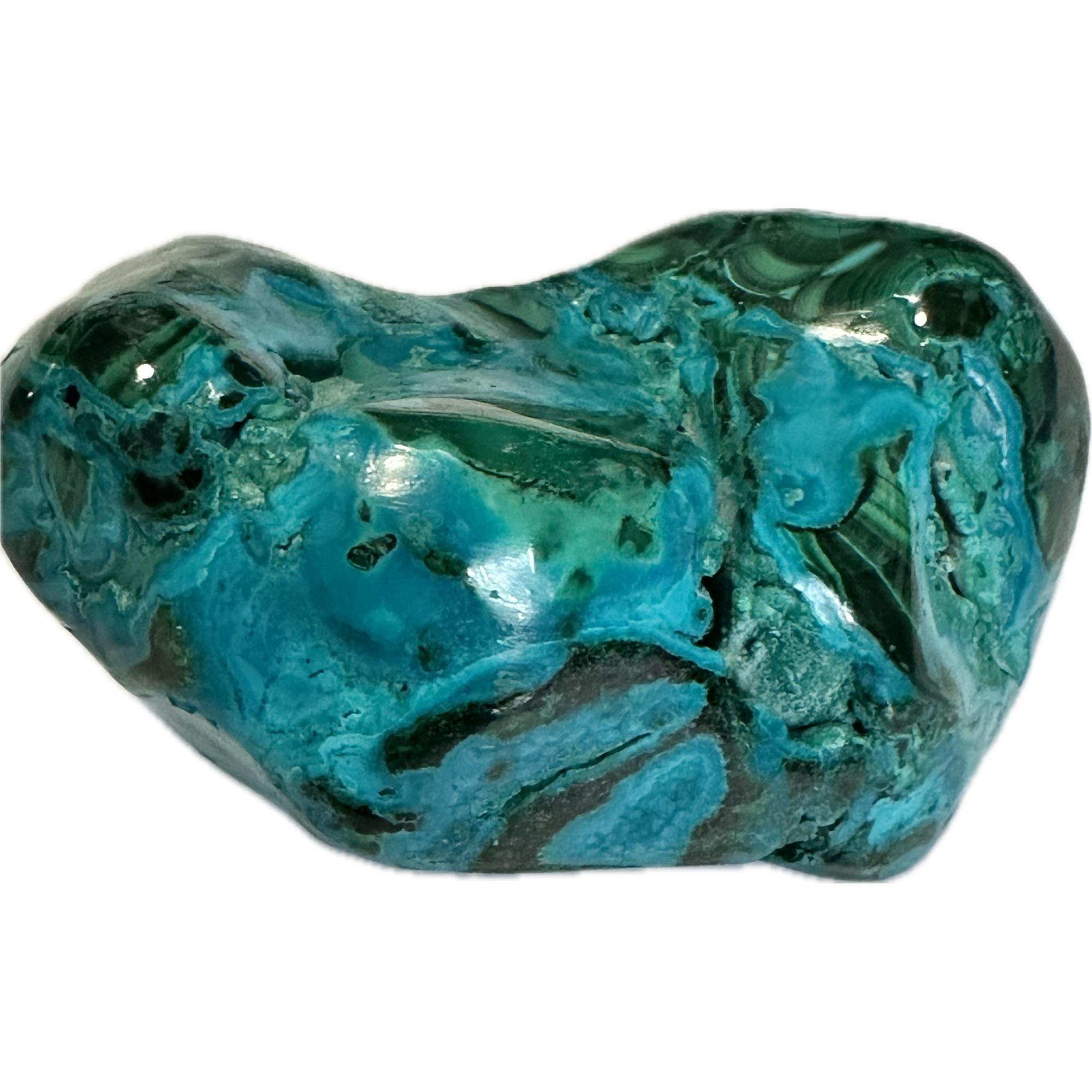 Chrysocolla with Malachite, great intertwined minerals throughout Prehistoric Online