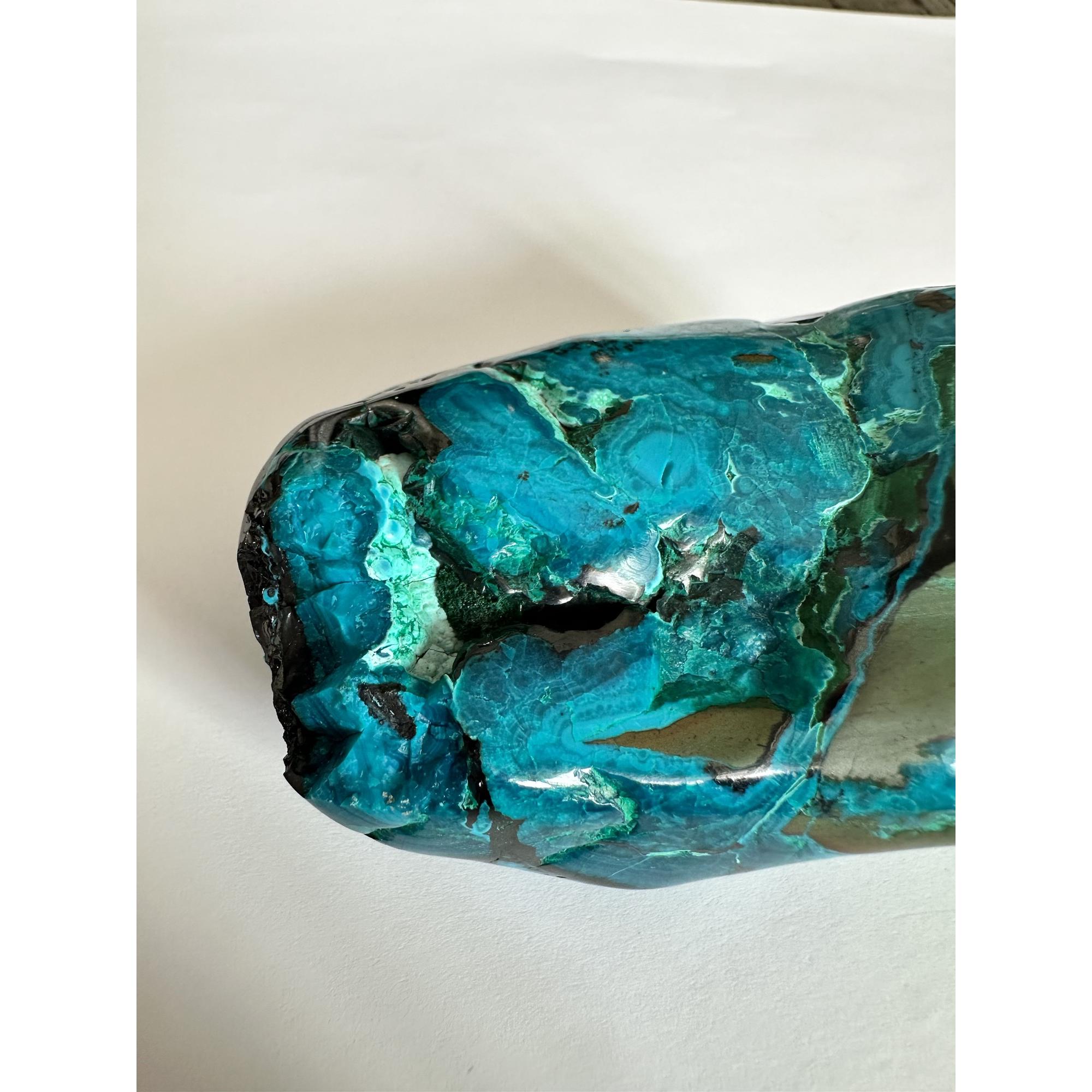Chrysocolla mineral, 3 1/2 inches Prehistoric Online