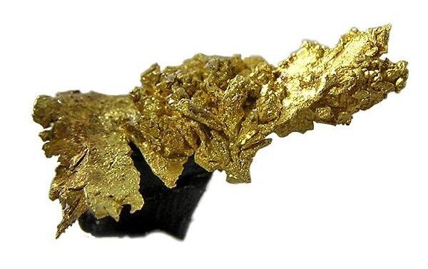 Gold Crystals, thumbnail mineral, Peru