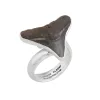 Fossil ring, Shark tooth – Sterling .950 Prehistoric Online