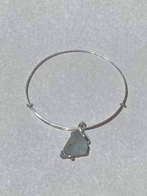 Light Blue Sea Glass Bracelet, Adjustable Prehistoric Online