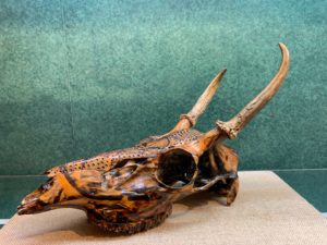Spike Buck skull Punisher hand painted Prehistoric Online