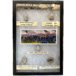 Collector Riker Box- Civil War Bullets Prehistoric Online