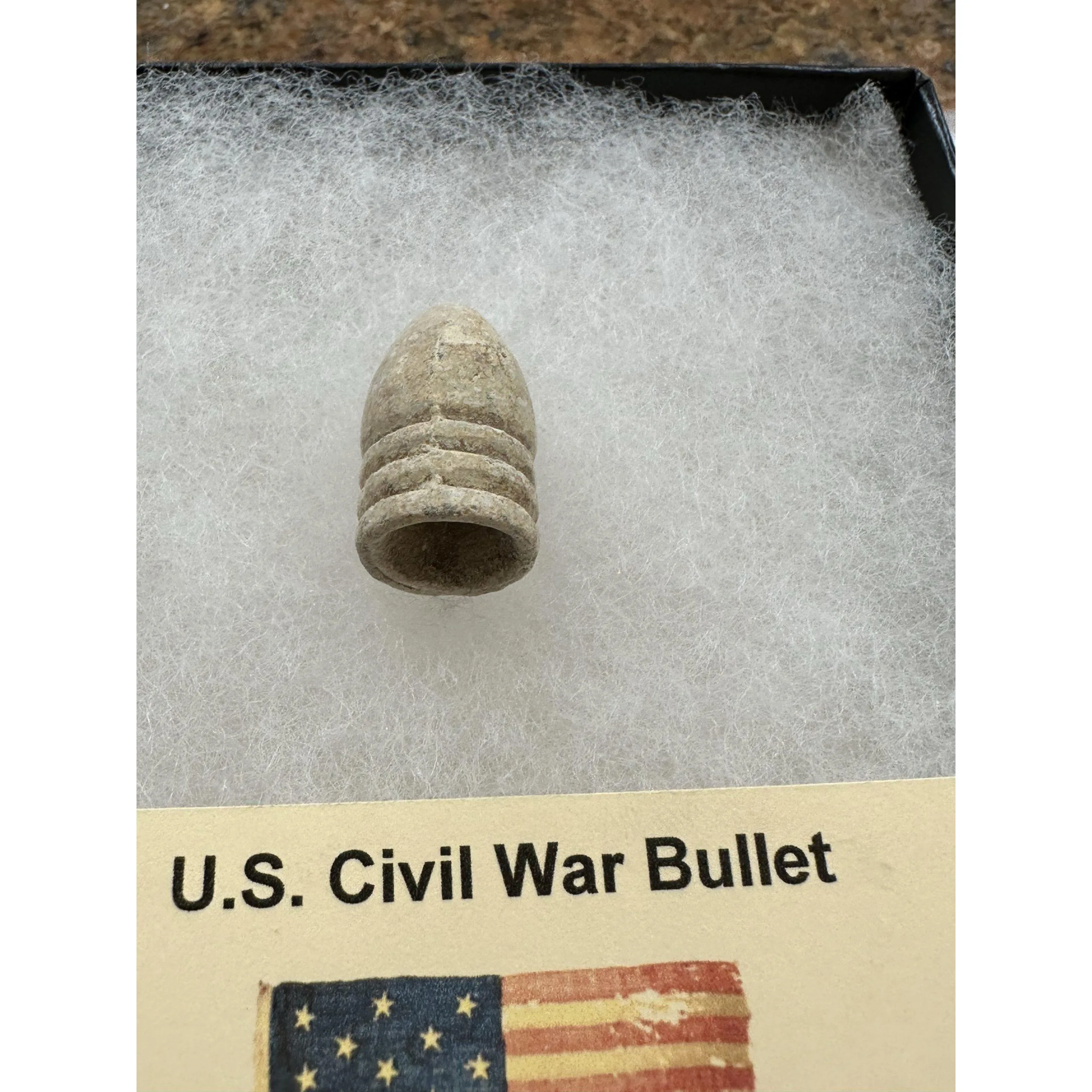 Civil War Bullet, very detailed, well preserved, Virginia Prehistoric Online