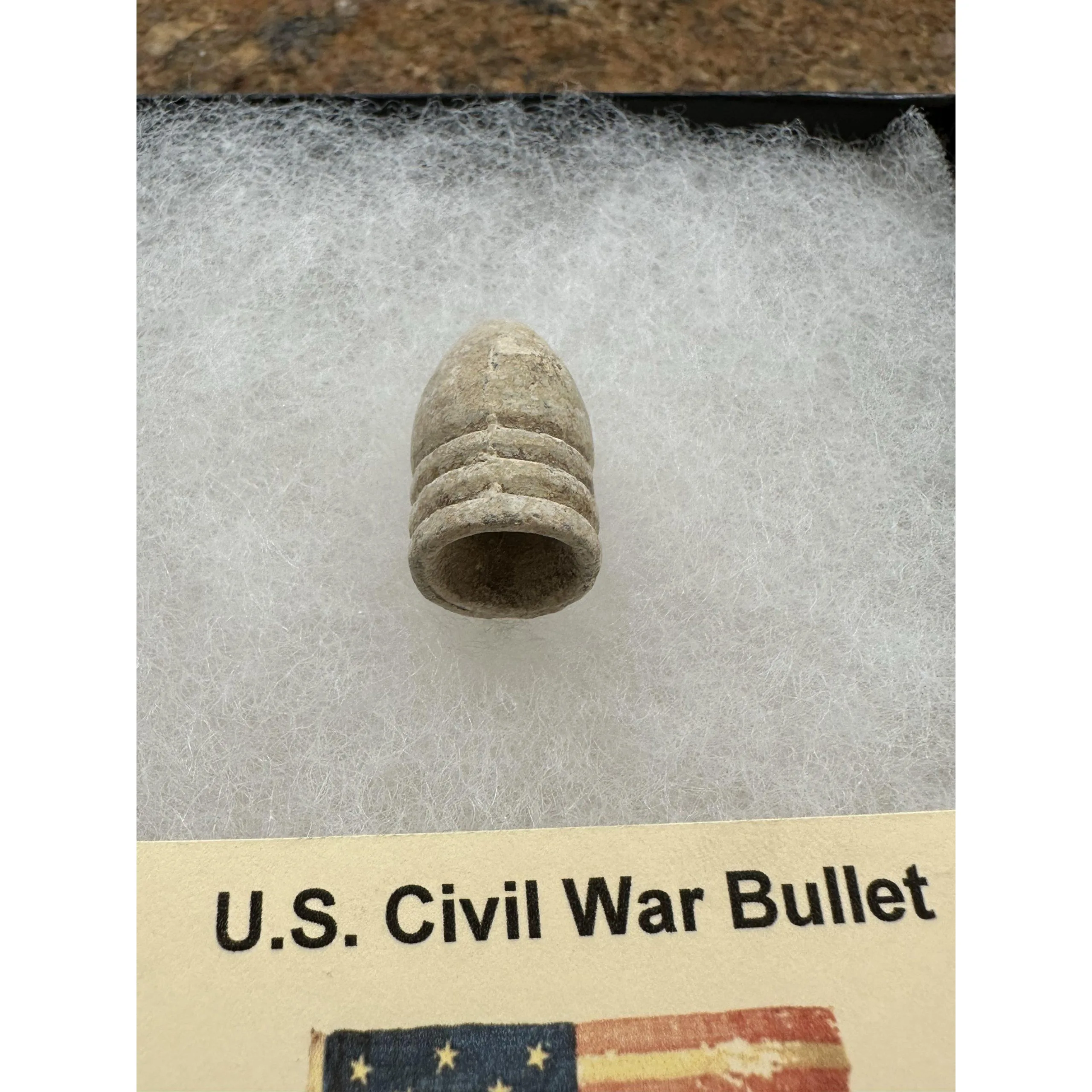Civil War Bullet, very detailed, well preserved, Virginia Prehistoric Online