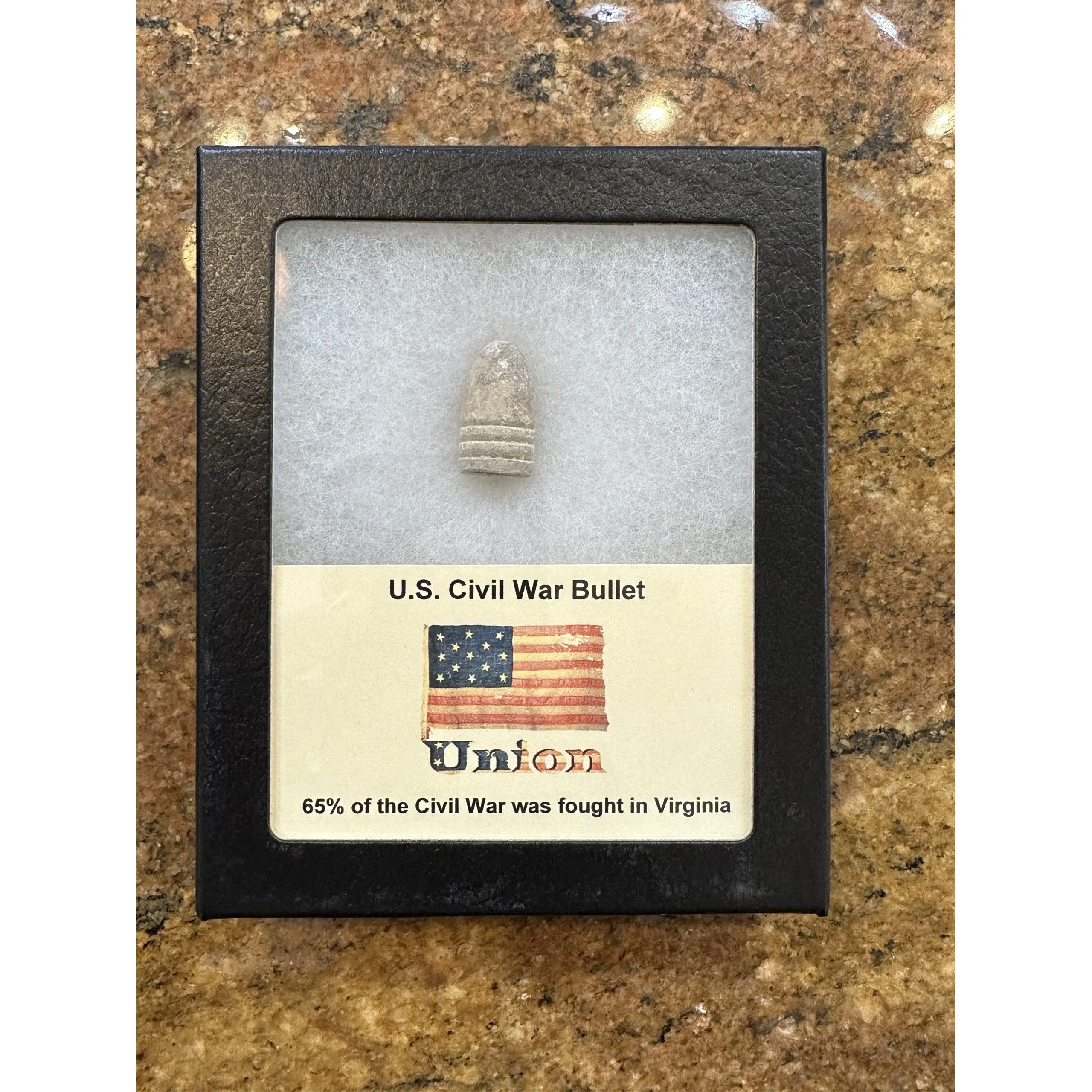 Civil War Bullet, Oxidized lead artifact, tip has wear Prehistoric Online
