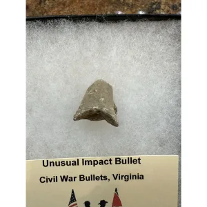 Riker Box- Civil War Bullet – Unusual impact Prehistoric Online