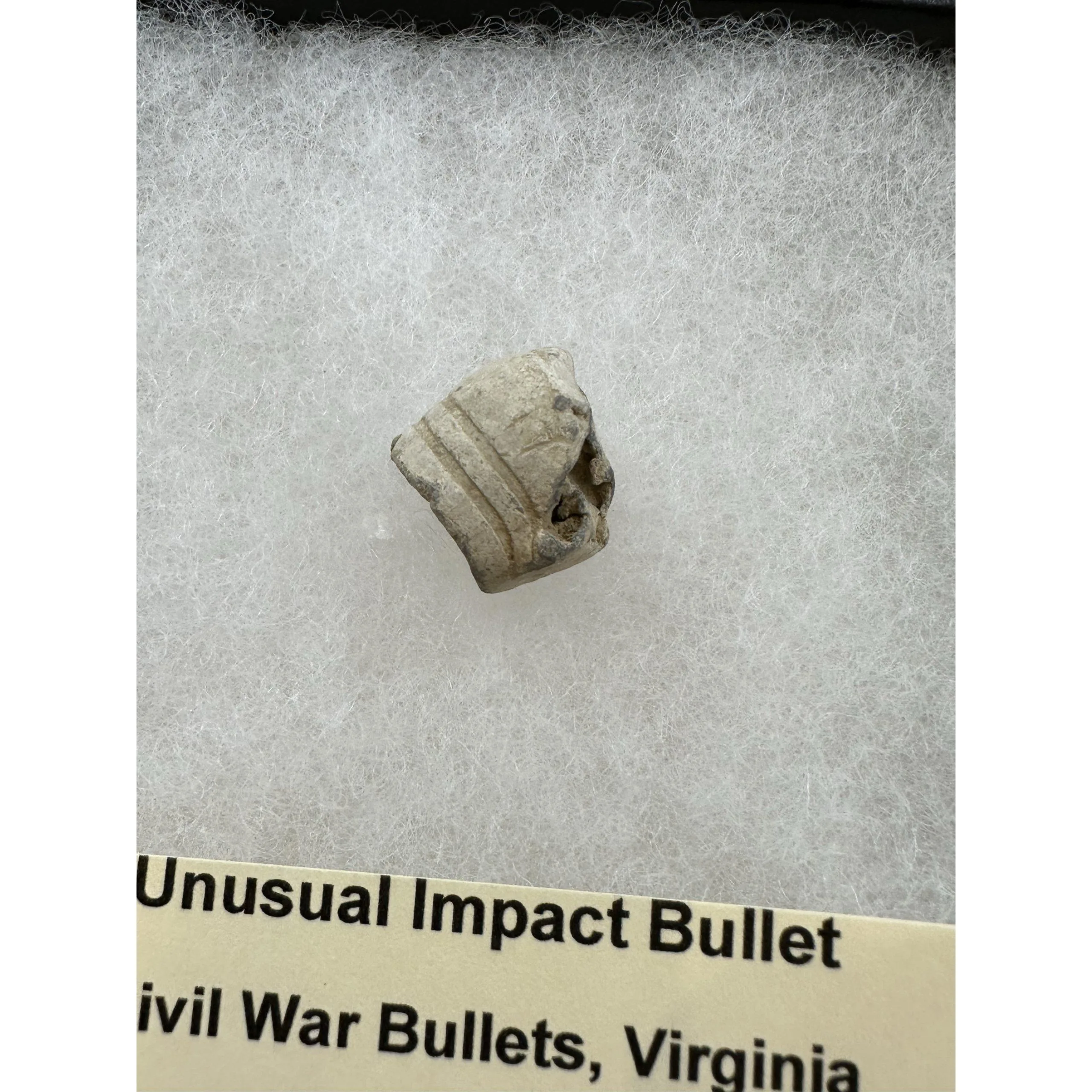 Civil War Bullet – Unusual impact, heavily compacted Prehistoric Online