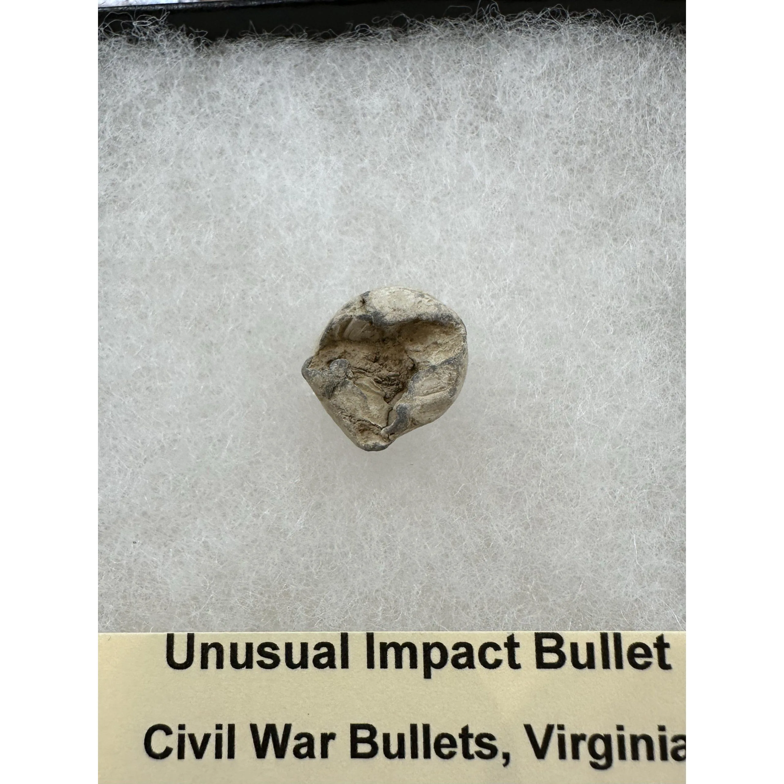 Civil War Bullet – Unusual impact, heavily compacted Prehistoric Online